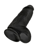 KING COCK - PENE REALISTICO PASSODATO 23 CM NERO