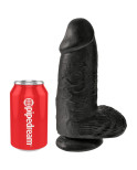 KING COCK - PENE REALISTICO PASSODATO 23 CM NERO