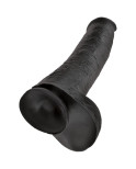 KING COCK - PENE REALISTICO CON SFERE 34.2 CM NERO