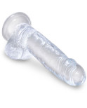 KING COCK - CLEAR PENE REALISTICO CON SFERE 15.2 CM TRASPARENTE