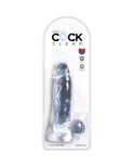 KING COCK - CLEAR PENE REALISTICO CON SFERE 15.2 CM TRASPARENTE