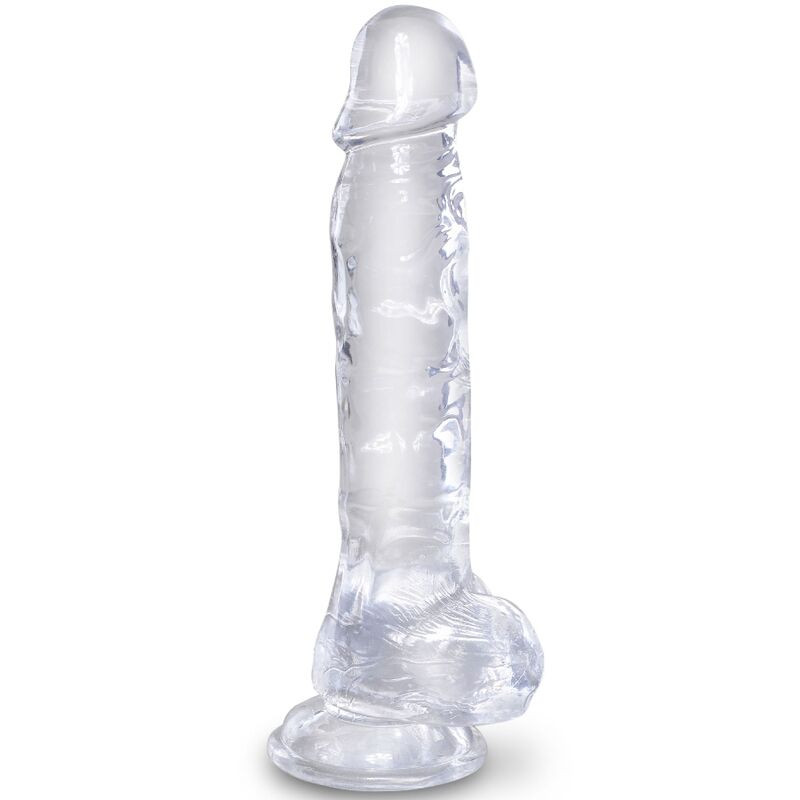 KING COCK - CLEAR PENE REALISTICO CON SFERE 16.5 CM TRASPARENTE