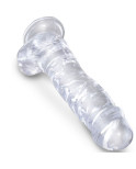 KING COCK - CLEAR PENE REALISTICO CON SFERE 16.5 CM TRASPARENTE