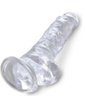 KING COCK - CLEAR PENE REALISTICO CON SFERE 16.5 CM TRASPARENTE