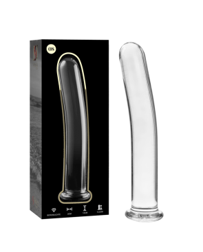 NEBULA SERIES BY IBIZA - MODELLO 8 DILDO IN VETRO BOROSILICATO ROSA 14.5 CM -O- 2 CM