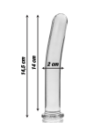 NEBULA SERIES BY IBIZA - MODELLO 8 DILDO IN VETRO BOROSILICATO ROSA 14.5 CM -O- 2 CM