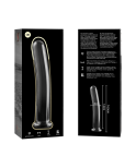 NEBULA SERIES BY IBIZA - MODELLO 8 DILDO IN VETRO BOROSILICATO ROSA 14.5 CM -O- 2 CM