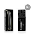 NEBULA SERIES BY IBIZA - MODELLO 9 DILDO IN VETRO BOROSILICATO ROSA 15.5 CM -O- 2.5 CM