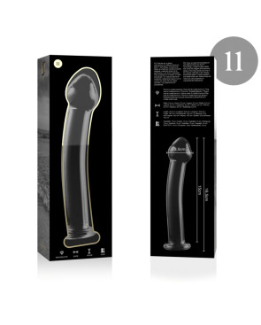 NEBULA SERIES BY IBIZA - MODELLO 11 DILDO IN VETRO BOROSILICATO ROSA 16 CM -O- 3 CM