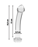 NEBULA SERIES BY IBIZA - MODELLO 11 DILDO IN VETRO BOROSILICATO ROSA 16 CM -O- 3 CM