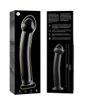 NEBULA SERIES BY IBIZA - MODELLO 11 DILDO IN VETRO BOROSILICATO ROSA 16 CM -O- 3 CM