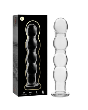 NEBULA SERIES BY IBIZA - MODELLO 10 DILDO IN VETRO BOROSILICATO ROSA 16.5 CM -O- 3.5 CM