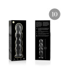 NEBULA SERIES BY IBIZA - MODELLO 10 DILDO IN VETRO BOROSILICATO ROSA 16.5 CM -O- 3.5 CM