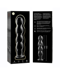 NEBULA SERIES BY IBIZA - MODELLO 10 DILDO IN VETRO BOROSILICATO ROSA 16.5 CM -O- 3.5 CM