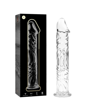 NEBULA SERIES BY IBIZA - MODELLO 12 DILDO IN VETRO BOROSILICATO ROSA 17 CM -O- 3.5 CM