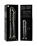 NEBULA SERIES BY IBIZA - MODELLO 12 DILDO IN VETRO BOROSILICATO ROSA 17 CM -O- 3.5 CM