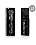 NEBULA SERIES BY IBIZA - MODELLO 13 DILDO IN VETRO BOROSILICATO ROSA 18 CM -O- 3.5 CM