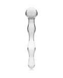 NEBULA SERIES BY IBIZA - MODELLO 13 DILDO IN VETRO BOROSILICATO ROSA 18 CM -O- 3.5 CM