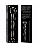 NEBULA SERIES BY IBIZA - MODELLO 13 DILDO IN VETRO BOROSILICATO ROSA 18 CM -O- 3.5 CM