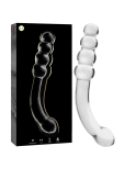 NEBULA SERIES BY IBIZA - MODELLO 14 DILDO IN VETRO BOROSILICATO ROSA 18.5 CM -O- 3 CM