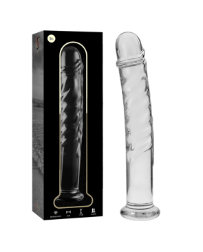 NEBULA SERIES BY IBIZA - MODELLO 16 DILDO IN VETRO BOROSILICATO ROSA 18.5 CM -O- 3 CM