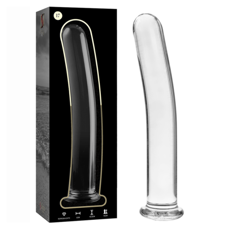 NEBULA SERIES BY IBIZA - MODELLO 17 DILDO IN VETRO BOROSILICATO ROSA 18.5 CM -O- 3 CM