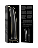 NEBULA SERIES BY IBIZA - MODELLO 17 DILDO IN VETRO BOROSILICATO ROSA 18.5 CM -O- 3 CM