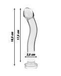 NEBULA SERIES BY IBIZA - MODELLO 18 DILDO IN VETRO BOROSILICATO ROSA 18.5 CM -O- 3.5 CM