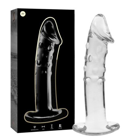 NEBULA SERIES BY IBIZA - MODELLO 19 DILDO IN VETRO BOROSILICATO ROSA 18.5 CM -O- 4 CM