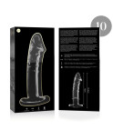 NEBULA SERIES BY IBIZA - MODELLO 19 DILDO IN VETRO BOROSILICATO ROSA 18.5 CM -O- 4 CM