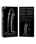 NEBULA SERIES BY IBIZA - MODELLO 19 DILDO IN VETRO BOROSILICATO ROSA 18.5 CM -O- 4 CM