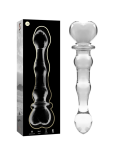 NEBULA SERIES BY IBIZA - MODELLO 21 DILDO IN VETRO BOROSILICATO ROSA 20.5 CM -O- 3.5 CM