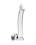 NEBULA SERIES BY IBIZA - MODELLO 23 DILDO IN VETRO BOROSILICATO ROSA 21.5 CM -O- 4 CM