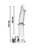 NEBULA SERIES BY IBIZA - MODELLO 23 DILDO IN VETRO BOROSILICATO ROSA 21.5 CM -O- 4 CM