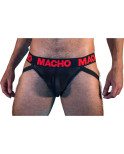 MACHO - MX26X2 JOCK NERO/ROSSO XL