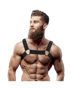 FETISH SUBMISSIVE ATTITUDE - IMBRACATURA SPORTIVA REGOLABILE IN NEOPRENE DA UOMO