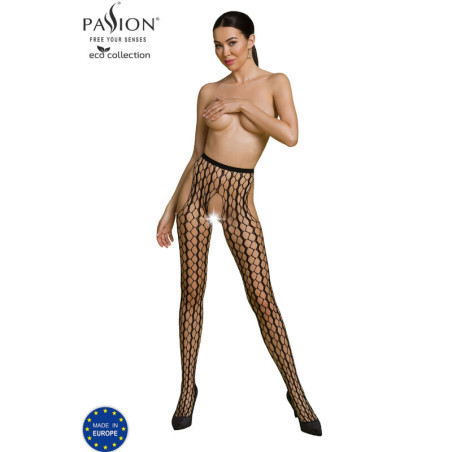 PASSION - COLLEZIONE ECO BODYSTOCKING ECO S007 BIANCO