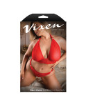 Set di Lingerie Fantasy Lingerie Rosso (Queen size)