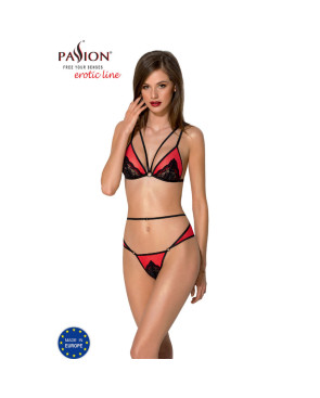 PASSION - SET PEONIA LINEA EROTICA ROSSO L/XL