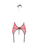 PASSION - CORSETTO PEONIA LINEA EROTICA ROSSO L/XL