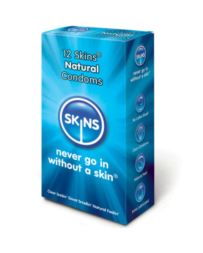 SKINS - PRESERVATIVO NATURAL PACK 12