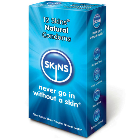 SKINS - PRESERVATIVO NATURAL PACK 12