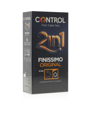 CONTROL - FINISIMO DUO + LUBRIFICANTE 6 UNITÀ