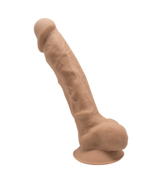 SILEXD - MODELLO 1 PENE REALISTICO PREMIUM SILEXPAN SILICONE CARAMEL 23 CM