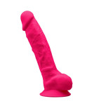 SILEXD - MODELLO 1 PENE REALISTICO PREMIUM SILEXPAN SILICONE FUCSIA 23 CM