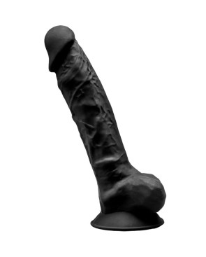 SILEXD - MODELLO 1 PENE REALISTICO PREMIUM SILEXPAN SILICONE NERO 23 CM