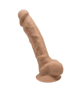 SILEXD - MODELLO 1 PENE REALISTICO PREMIUM SILEXPAN SILICONE CARAMEL 17.5 CM