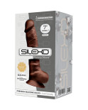 SILEXD - MODELLO 1 PENE REALISTICO PREMIUM SILEXPAN SILICONE MARRONE 17.5 CM