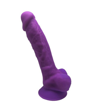 SILEXD - MODELLO 1 PENE REALISTICO PREMIUM SILEXPAN SILICONE VIOLA 17.5 CM