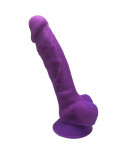 SILEXD - MODELLO 1 PENE REALISTICO PREMIUM SILEXPAN SILICONE VIOLA 17.5 CM